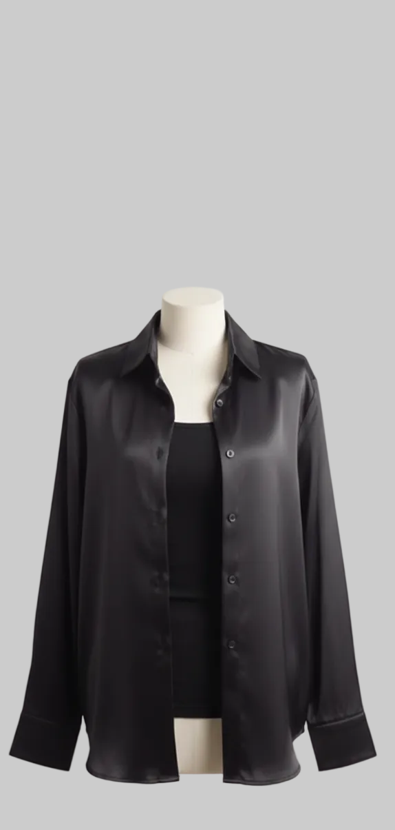 Midnight Essential Satin shirt