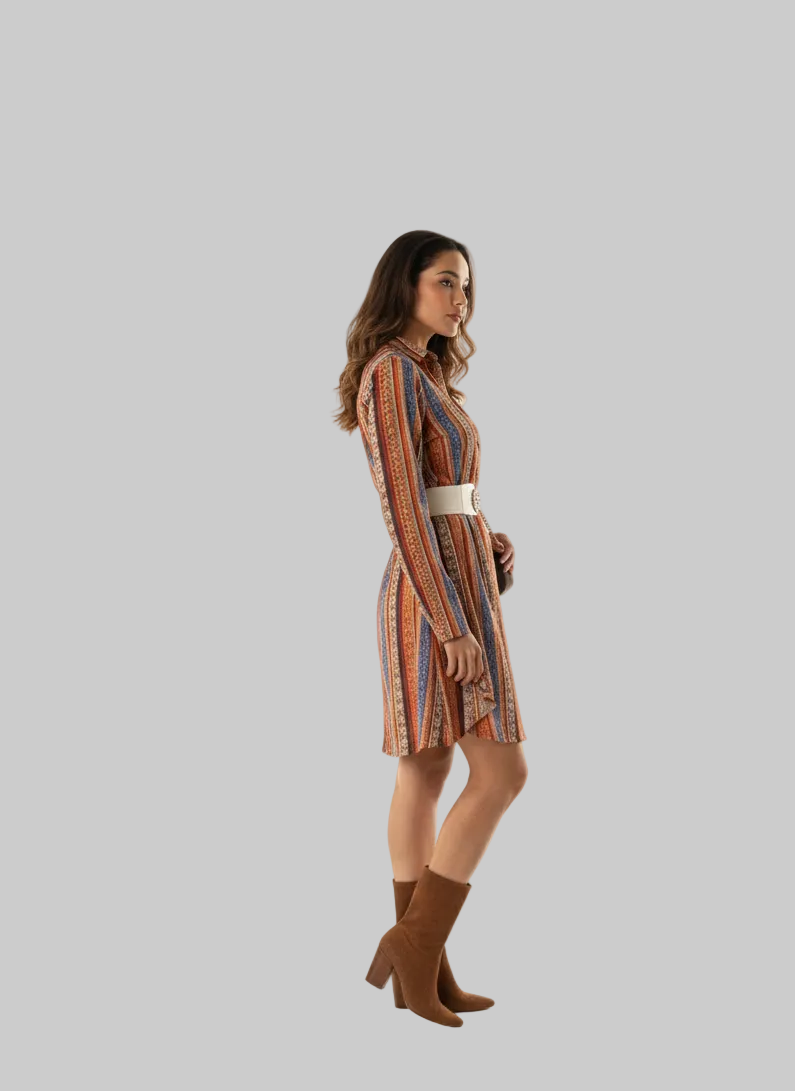 Boho luxe shirt dress