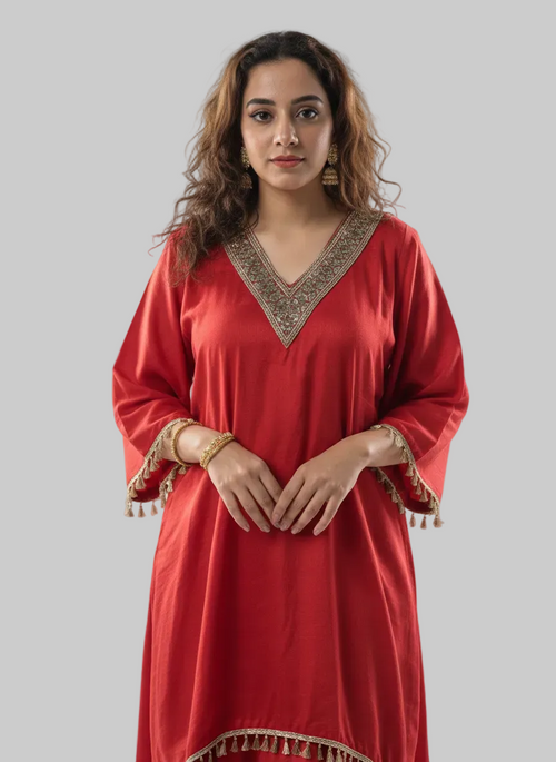 Amara Red kurta set