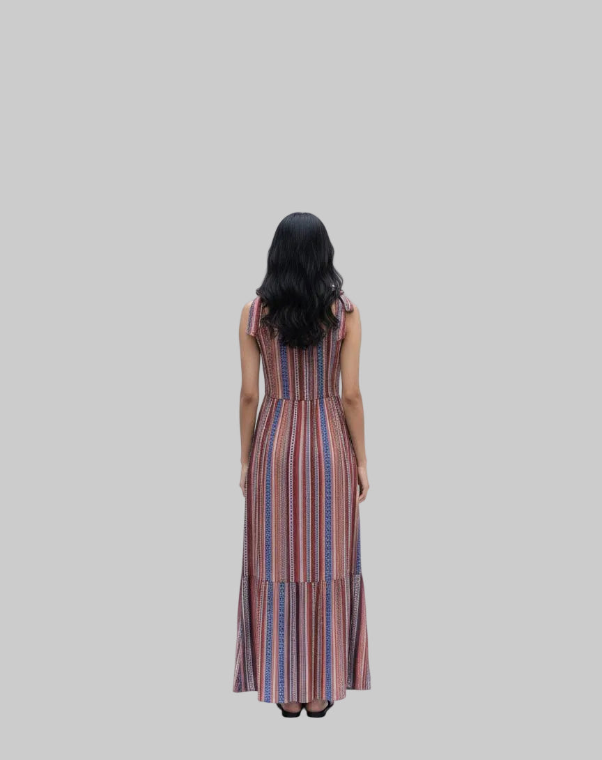 A line tie dress